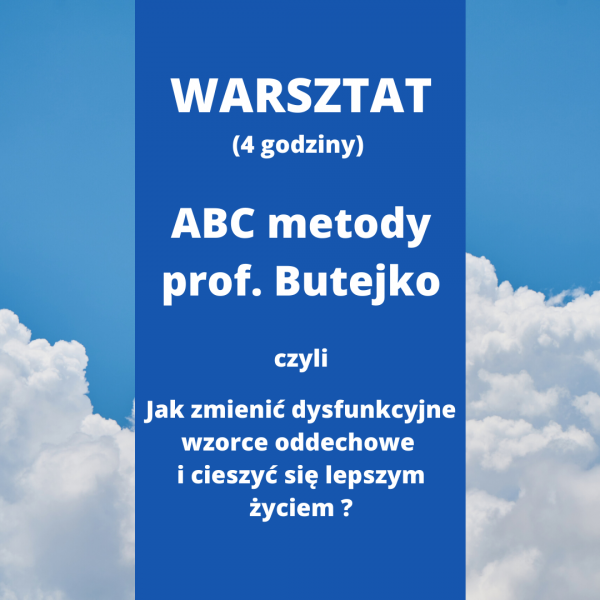 Metoda TMB - ABC metody prof. Butejko - WARSZTAT
